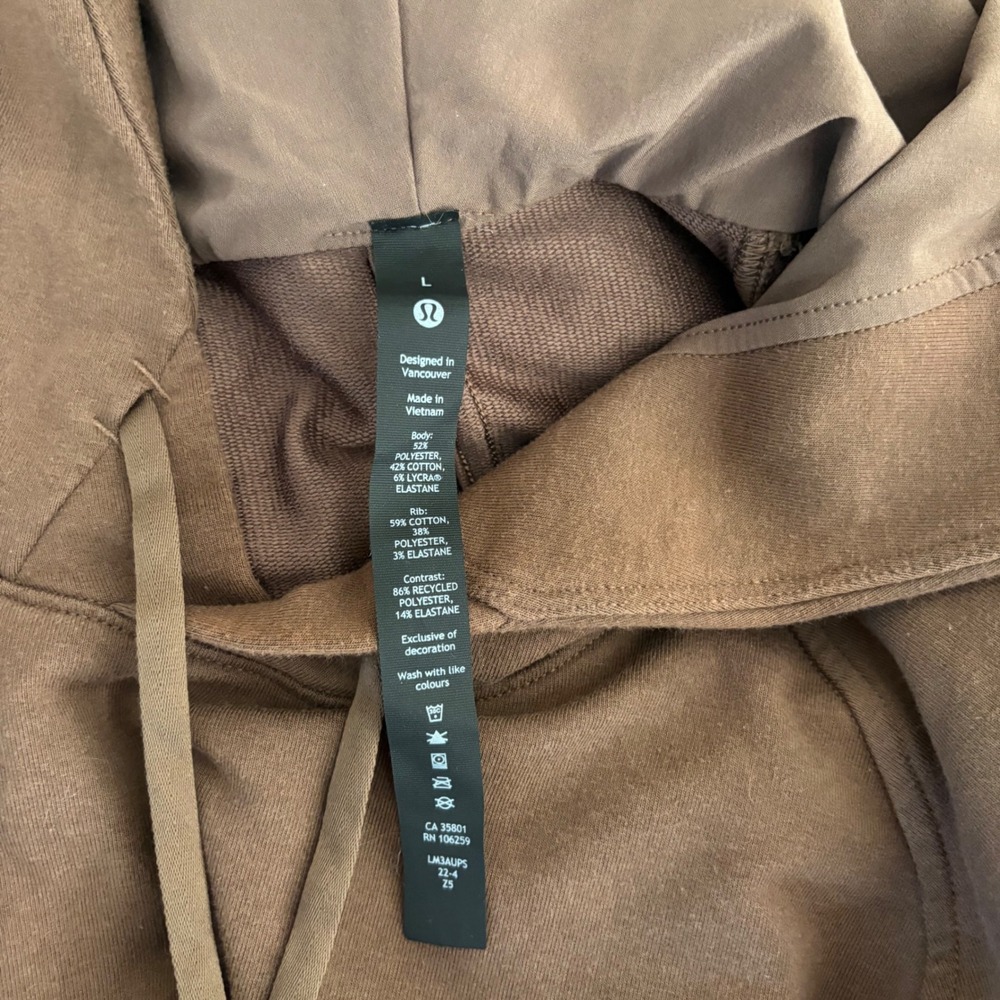 Lululemon City Sweat Pullover Hoodie Java Brown M… - image 3